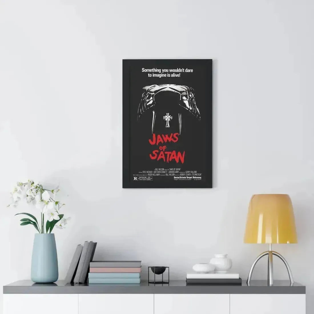 JAWS OF SATAN 1981 - Framed Movie Poster - The Sticker Space