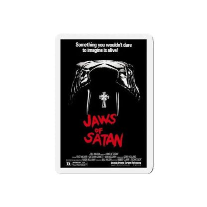 JAWS OF SATAN 1981 Movie Poster - Refrigerator Magnet 5 Inch Die-Cut - The Sticker Space