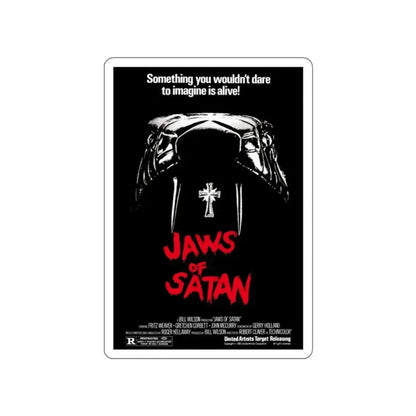 JAWS OF SATAN 1981 Movie Poster STICKER Vinyl Die-Cut Decal 2 Inch - The Sticker Space