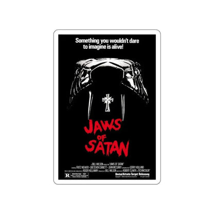 JAWS OF SATAN 1981 Movie Poster STICKER Vinyl Die-Cut Decal 6 Inch - The Sticker Space