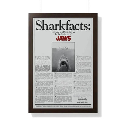 JAWS (TEASER) 1975 - Framed Movie Poster - The Sticker Space