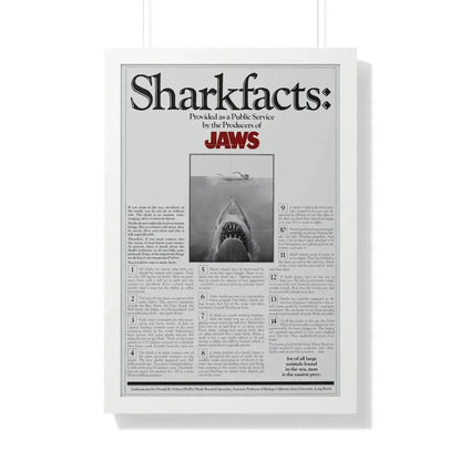 JAWS (TEASER) 1975 - Framed Movie Poster - The Sticker Space