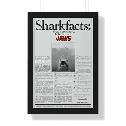 JAWS (TEASER) 1975 - Framed Movie Poster - The Sticker Space