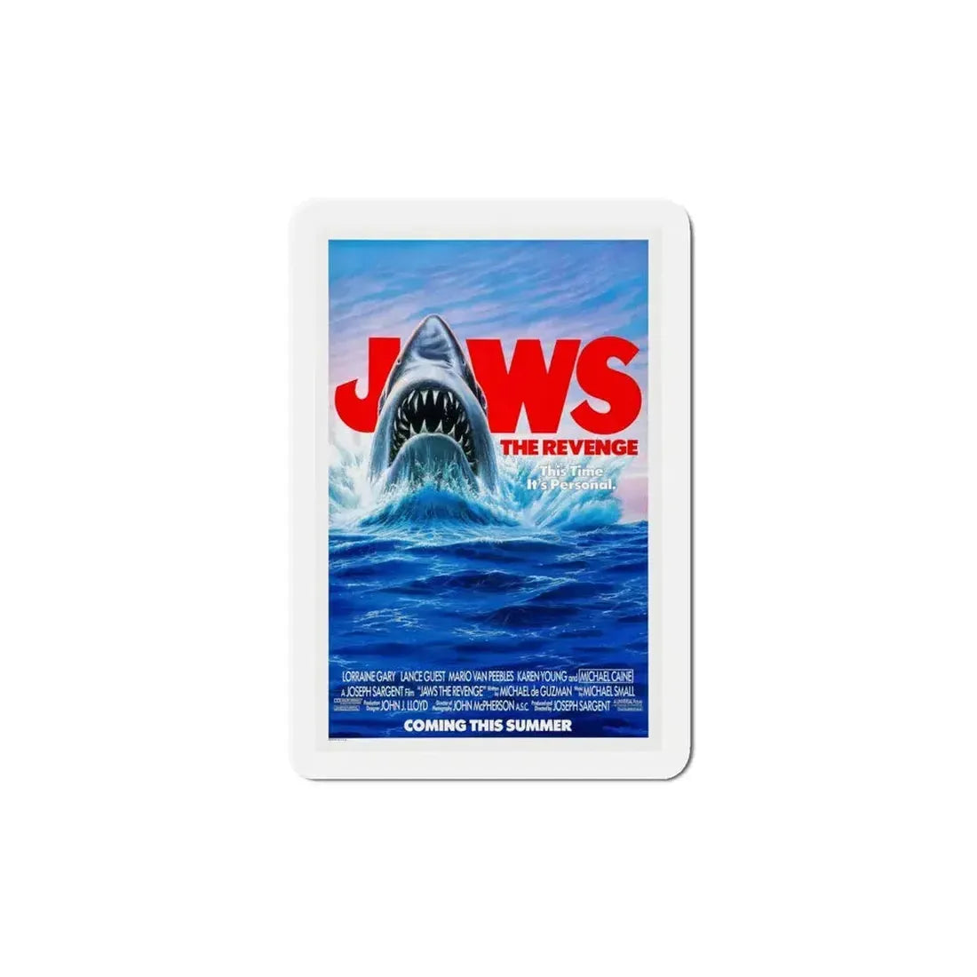 Jaws The Revenge 1987 Movie Poster Refrigerator Magnet 5 Inch - The Sticker Space