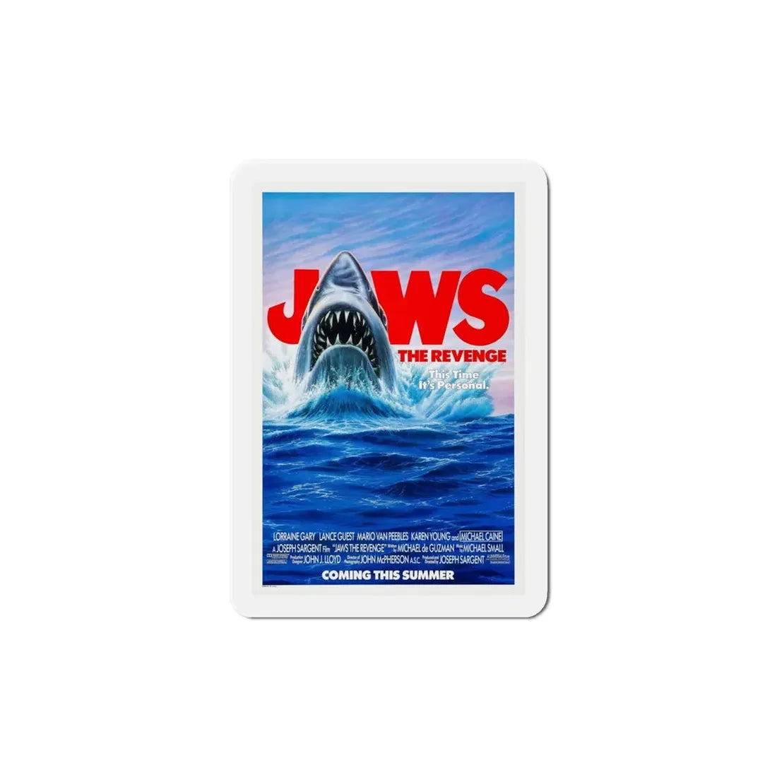 Jaws The Revenge 1987 Movie Poster Refrigerator Magnet - The Sticker Space