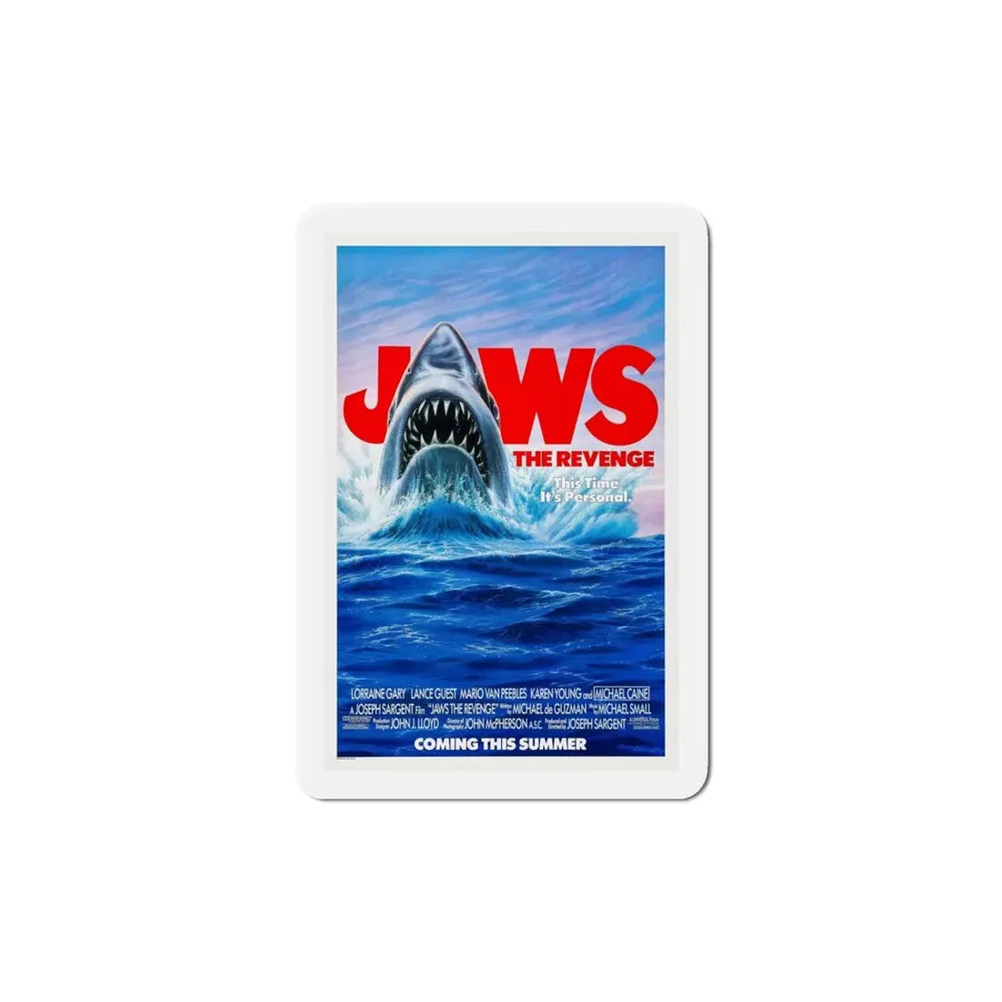 Jaws The Revenge 1987 Movie Poster Refrigerator Magnet - The Sticker Space