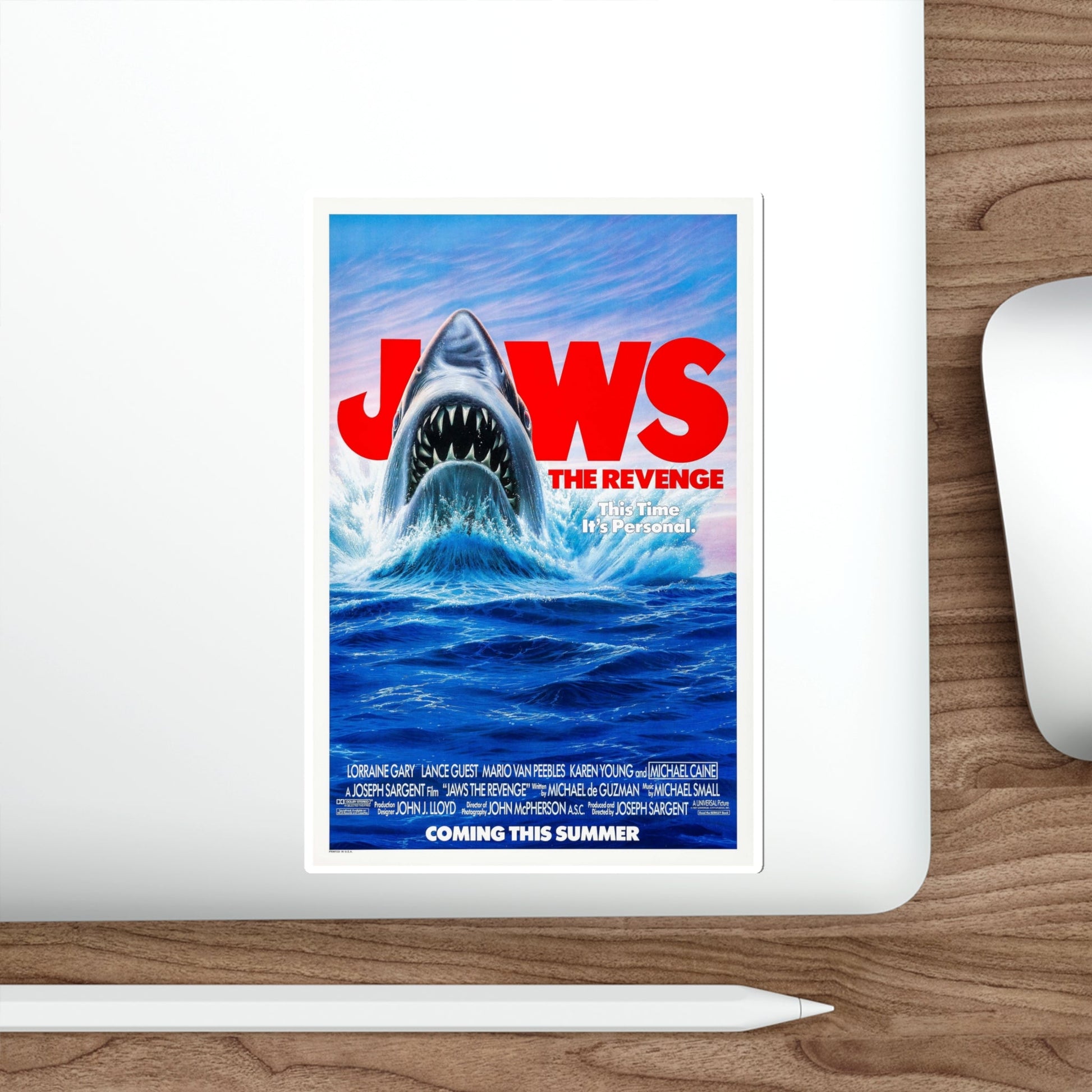 Jaws The Revenge 1987 Movie Poster STICKER Vinyl Die-Cut Decal-The Sticker Space