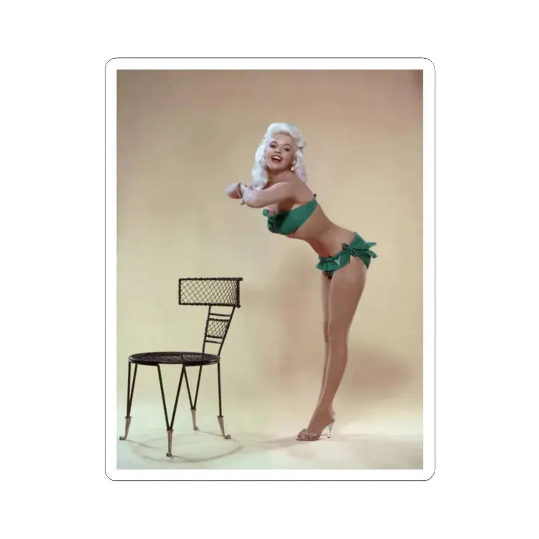 Jayne Mansfield #259 (Vintage Female Icon) STICKER Vinyl Kiss-Cut Decal 2 Inch White - The Sticker Space