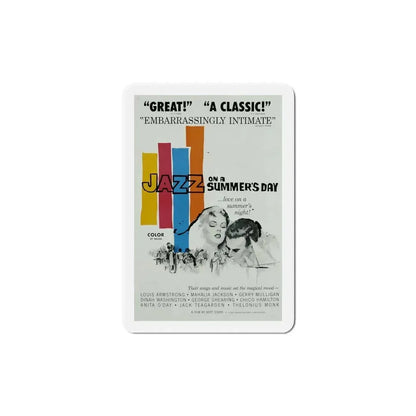 Jazz on a Summers Day 1959 Movie Poster Refrigerator Magnet 6 Inch - The Sticker Space