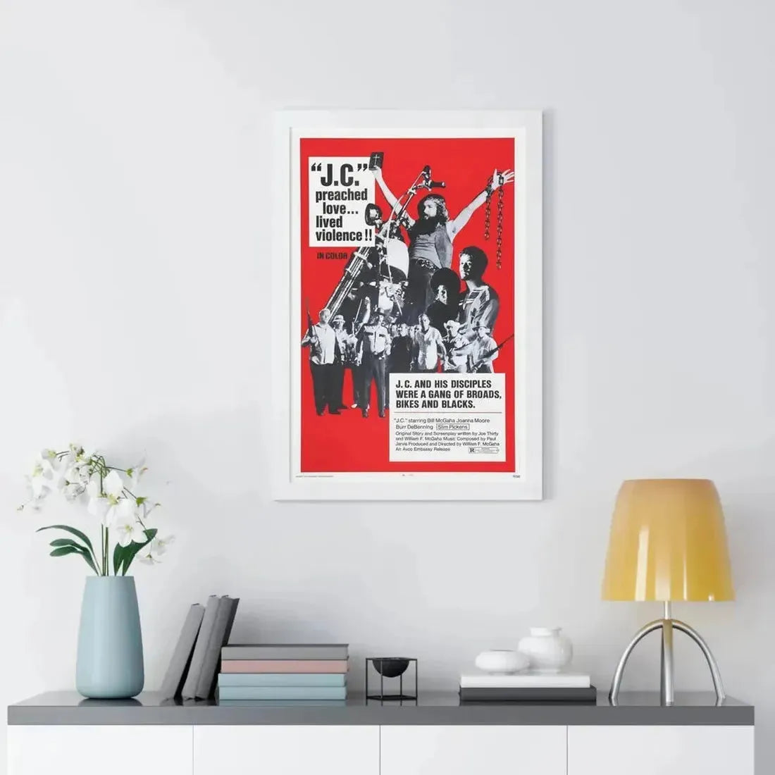 J.C. 1972 - Framed Movie Poster - The Sticker Space