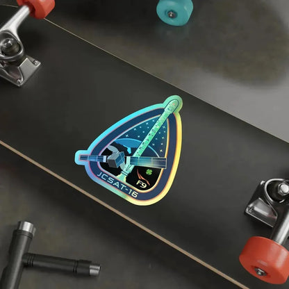 JCSAT-16 (SpaceX) Holographic STICKER Die-Cut Vinyl Decal - The Sticker Space