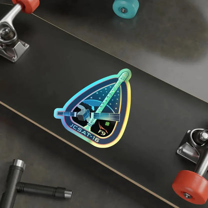 JCSAT-16 (SpaceX) Holographic STICKER Die-Cut Vinyl Decal - The Sticker Space