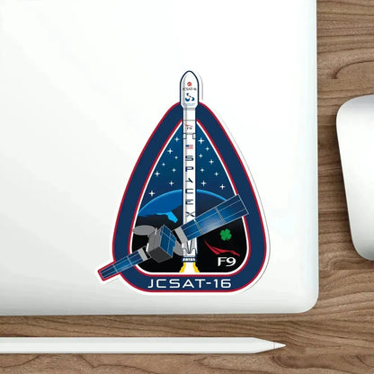 JCSAT-16 (SpaceX) STICKER Vinyl Die-Cut Decal - The Sticker Space