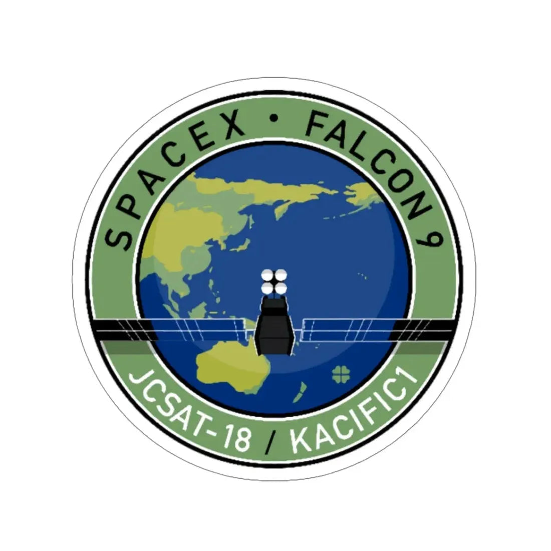 JCSAT-18 (SpaceX) STICKER Vinyl Die-Cut Decal - The Sticker Space