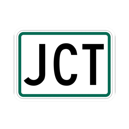 Jct plate South Dakota (South Dakota) (Road Sign) STICKER Vinyl Kiss-Cut Decal 2 Inch White - The Sticker Space