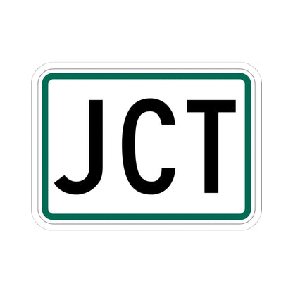 Jct plate South Dakota (South Dakota) (Road Sign) STICKER Vinyl Kiss-Cut Decal 4 Inch White - The Sticker Space