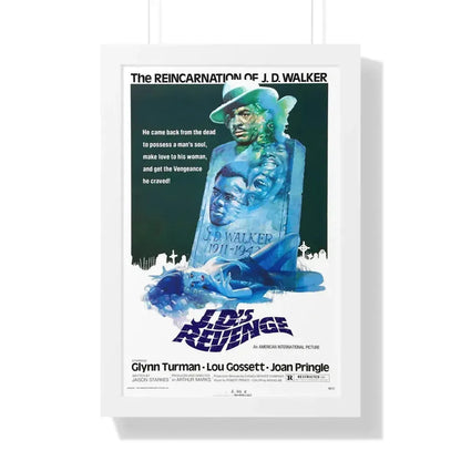 J.D.'S REVENGE 1976 - Framed Movie Poster 16″ x 24″ White - The Sticker Space