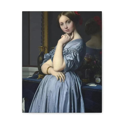 Jean-Auguste-Dominique Ingres (1780-1867) Comtesse d'Haussonville 1845 - Canvas Wall Art 11″ x 14″ 1.25" - The Sticker Space