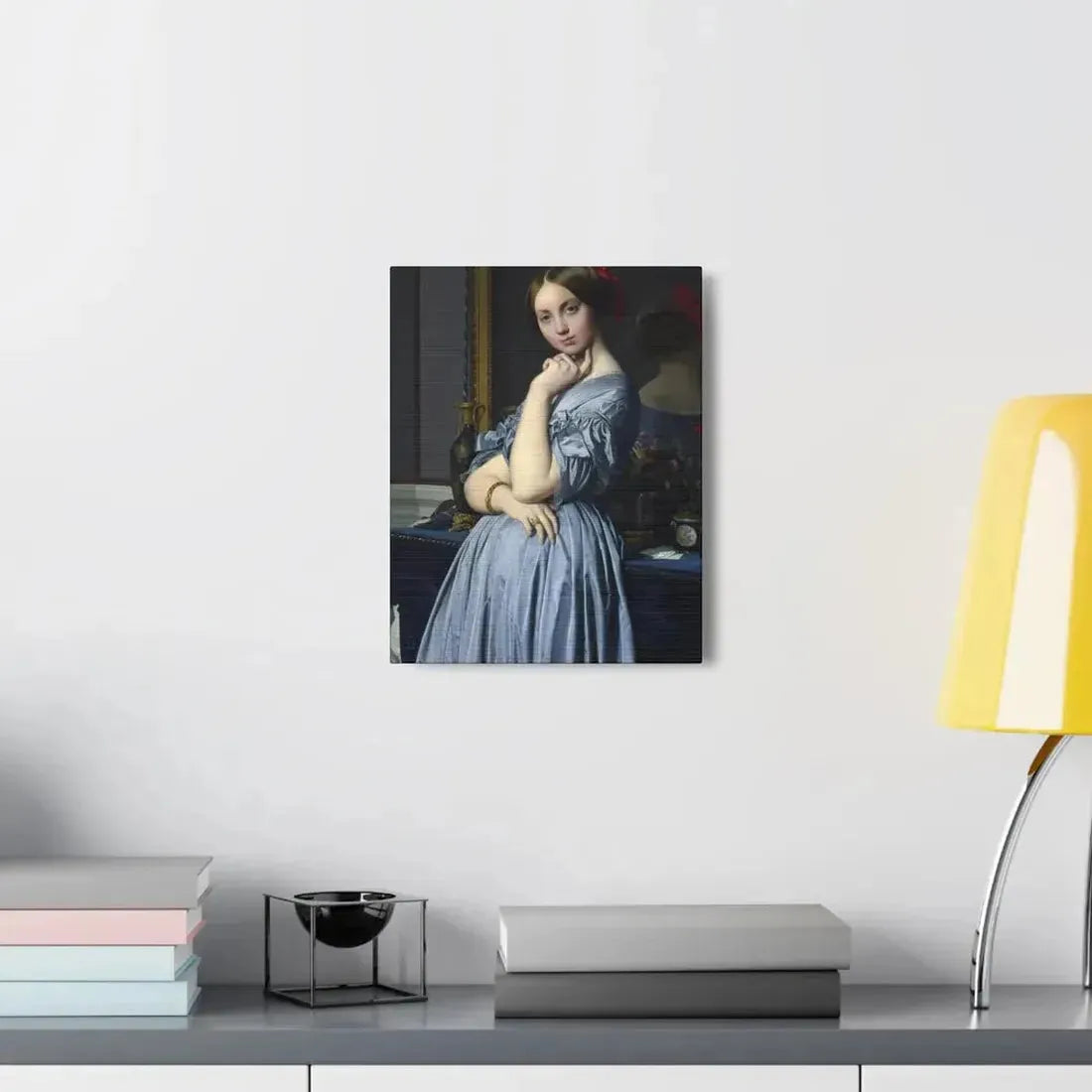 Jean-Auguste-Dominique Ingres (1780-1867) Comtesse d'Haussonville 1845 - Canvas Wall Art - The Sticker Space