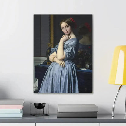 Jean-Auguste-Dominique Ingres (1780-1867) Comtesse d'Haussonville 1845 - Canvas Wall Art - The Sticker Space