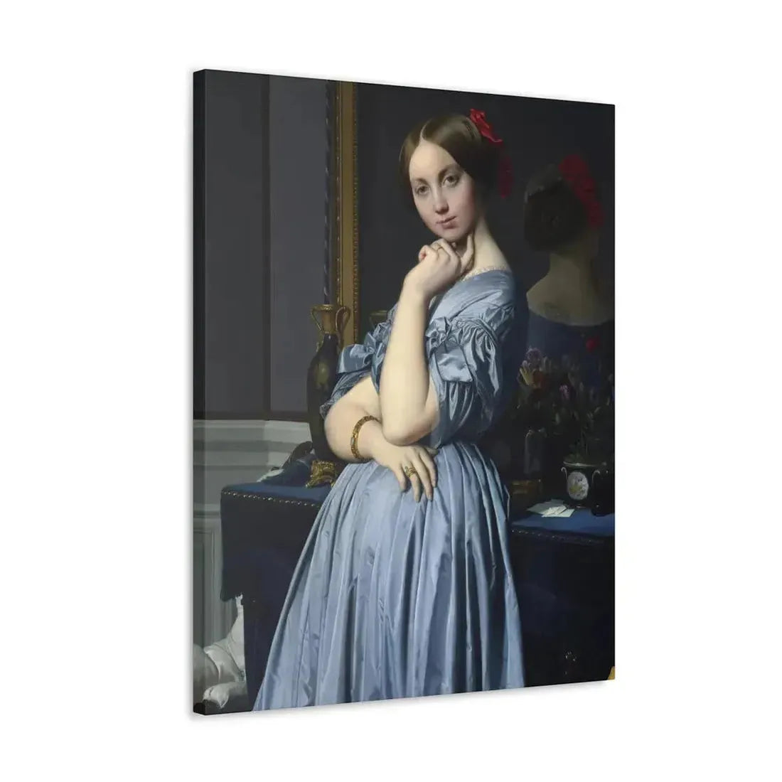 Jean-Auguste-Dominique Ingres (1780-1867) Comtesse d'Haussonville 1845 - Canvas Wall Art - The Sticker Space