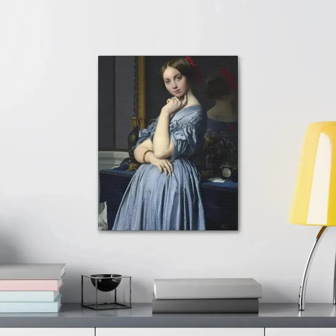 Jean-Auguste-Dominique Ingres (1780-1867) Comtesse d'Haussonville 1845 - Canvas Wall Art - The Sticker Space