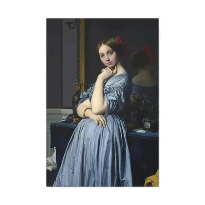 Jean-Auguste-Dominique Ingres (1780-1867) Comtesse d'Haussonville 1845 - Canvas Wall Art - The Sticker Space