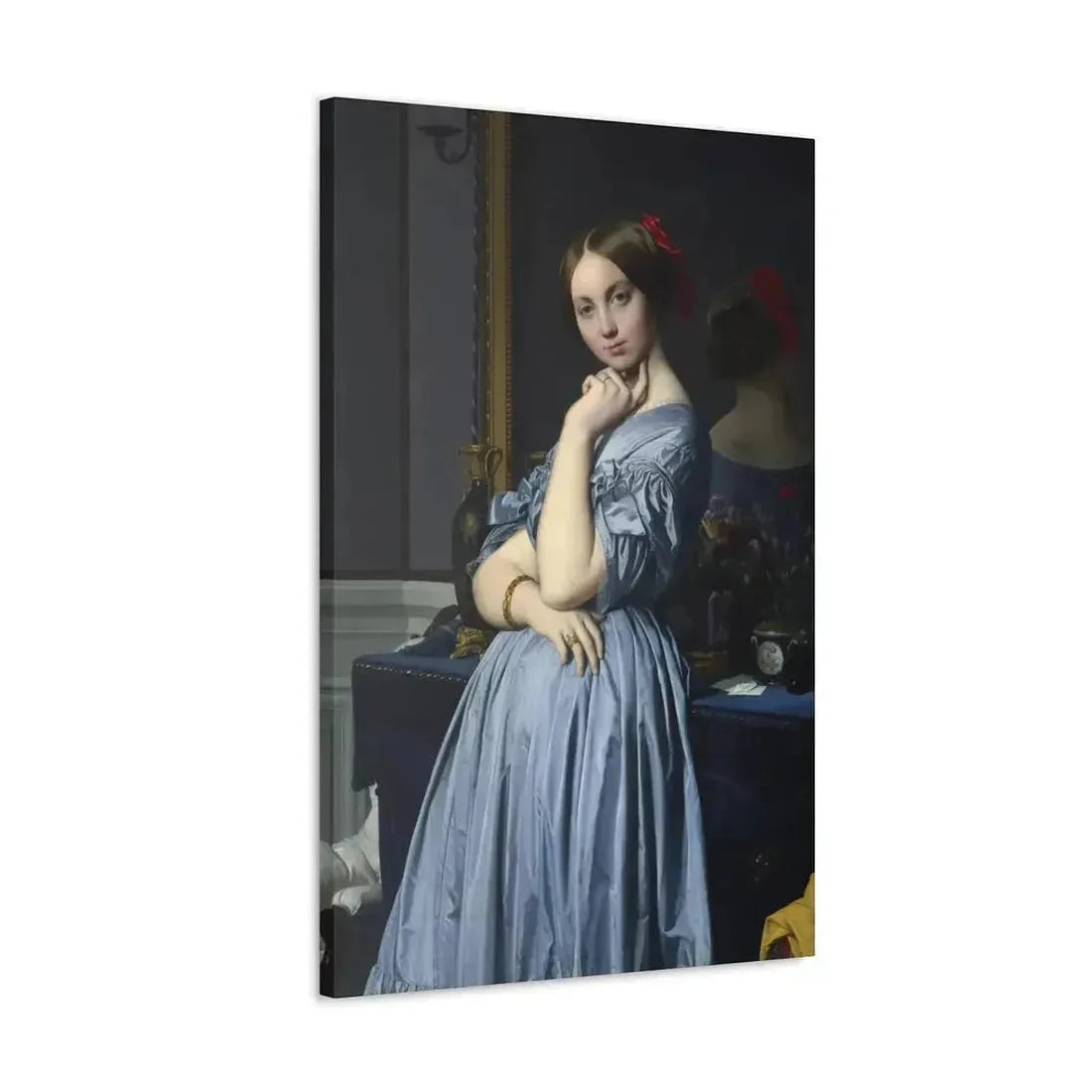 Jean-Auguste-Dominique Ingres (1780-1867) Comtesse d'Haussonville 1845 - Canvas Wall Art - The Sticker Space