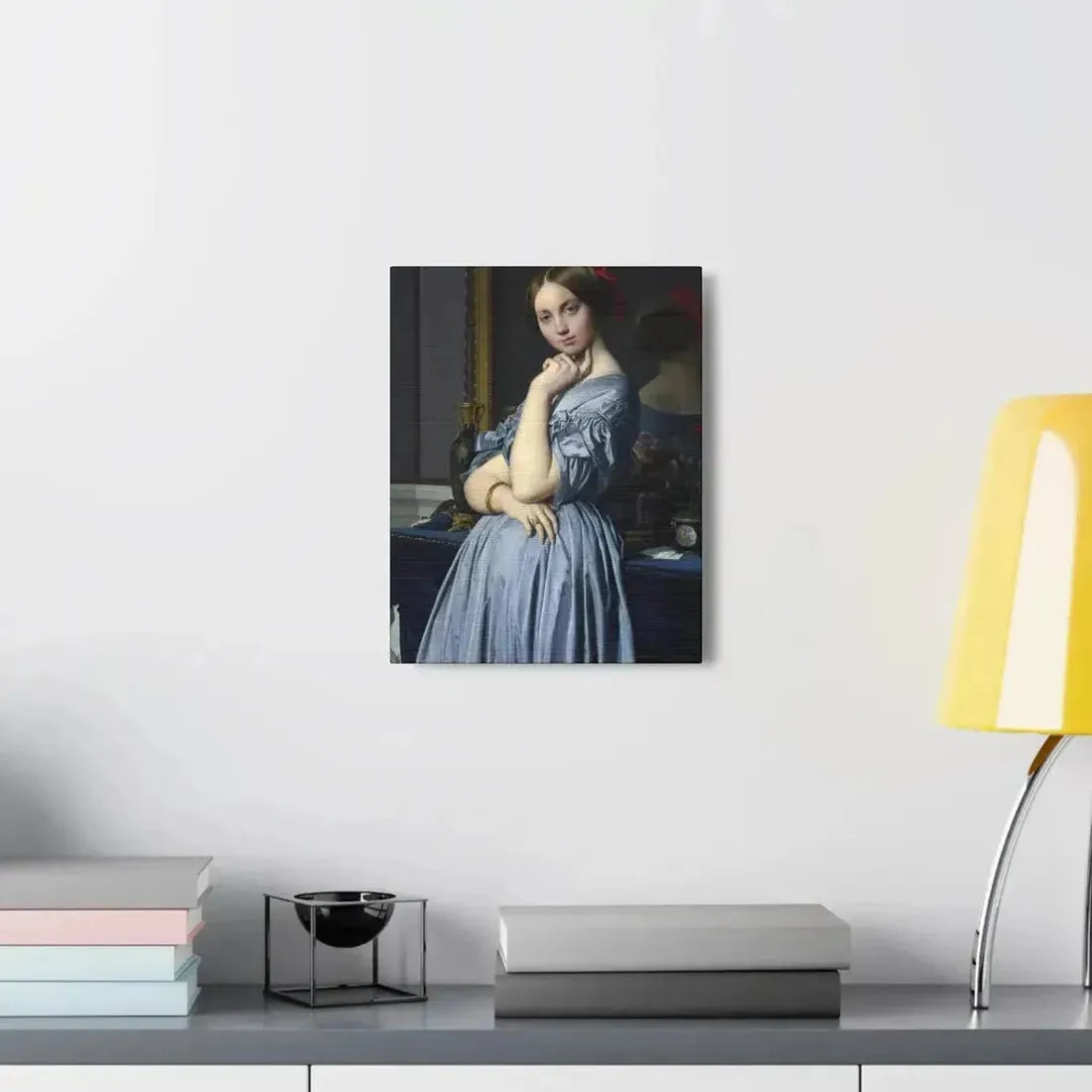 Jean-Auguste-Dominique Ingres (1780-1867) Comtesse d'Haussonville 1845 - Canvas Wall Art - The Sticker Space