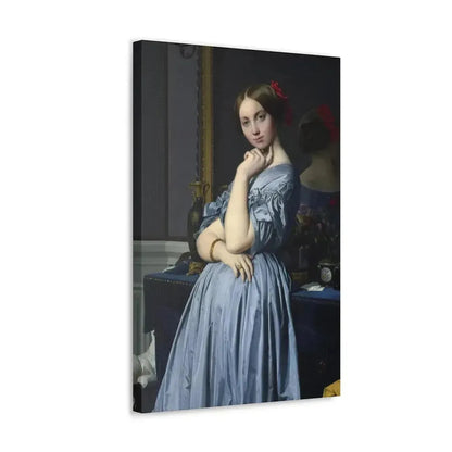 Jean-Auguste-Dominique Ingres (1780-1867) Comtesse d'Haussonville 1845 - Canvas Wall Art - The Sticker Space