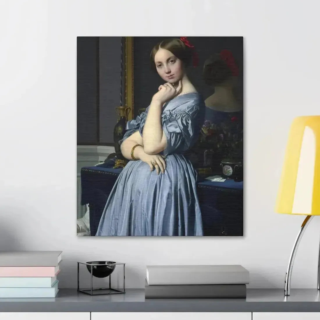 Jean-Auguste-Dominique Ingres (1780-1867) Comtesse d'Haussonville 1845 - Canvas Wall Art - The Sticker Space