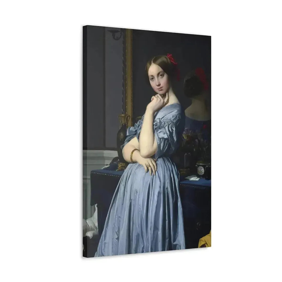 Jean-Auguste-Dominique Ingres (1780-1867) Comtesse d'Haussonville 1845 - Canvas Wall Art - The Sticker Space