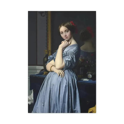 Jean-Auguste-Dominique Ingres (1780-1867) Comtesse d'Haussonville 1845 - Canvas Wall Art - The Sticker Space