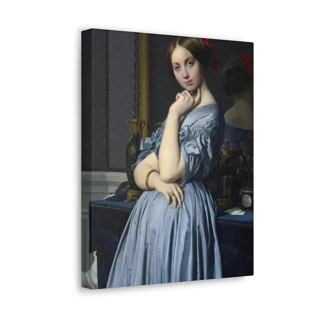 Jean-Auguste-Dominique Ingres (1780-1867) Comtesse d'Haussonville 1845 - Canvas Wall Art - The Sticker Space