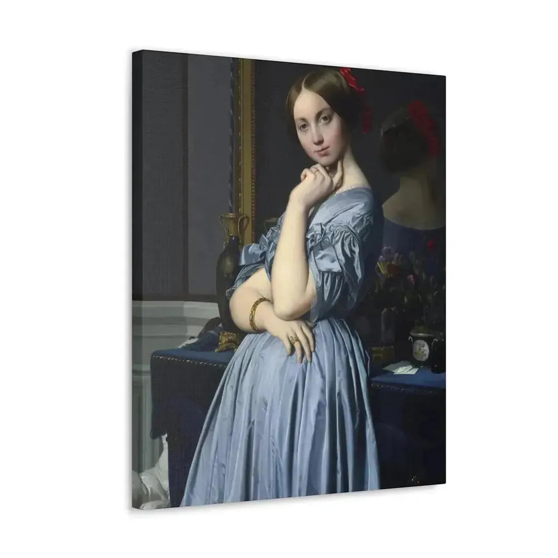Jean-Auguste-Dominique Ingres (1780-1867) Comtesse d'Haussonville 1845 - Canvas Wall Art - The Sticker Space