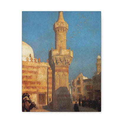 Jean-Leon Gerome (1824-1904) View of Cairo - Canvas Wall Art 11″ x 14″ 1.25" - The Sticker Space
