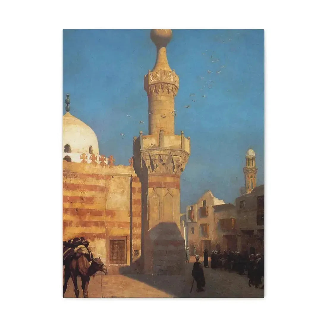 Jean-Leon Gerome (1824-1904) View of Cairo - Canvas Wall Art 18″ x 24″ 1.25" - The Sticker Space