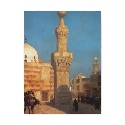 Jean-Leon Gerome (1824-1904) View of Cairo - Canvas Wall Art 18″ x 24″ 1.25" - The Sticker Space