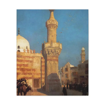 Jean-Leon Gerome (1824-1904) View of Cairo - Canvas Wall Art 20″ x 24″ 1.25" - The Sticker Space