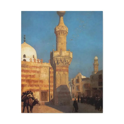 Jean-Leon Gerome (1824-1904) View of Cairo - Canvas Wall Art 24″ x 30″ 1.25" - The Sticker Space