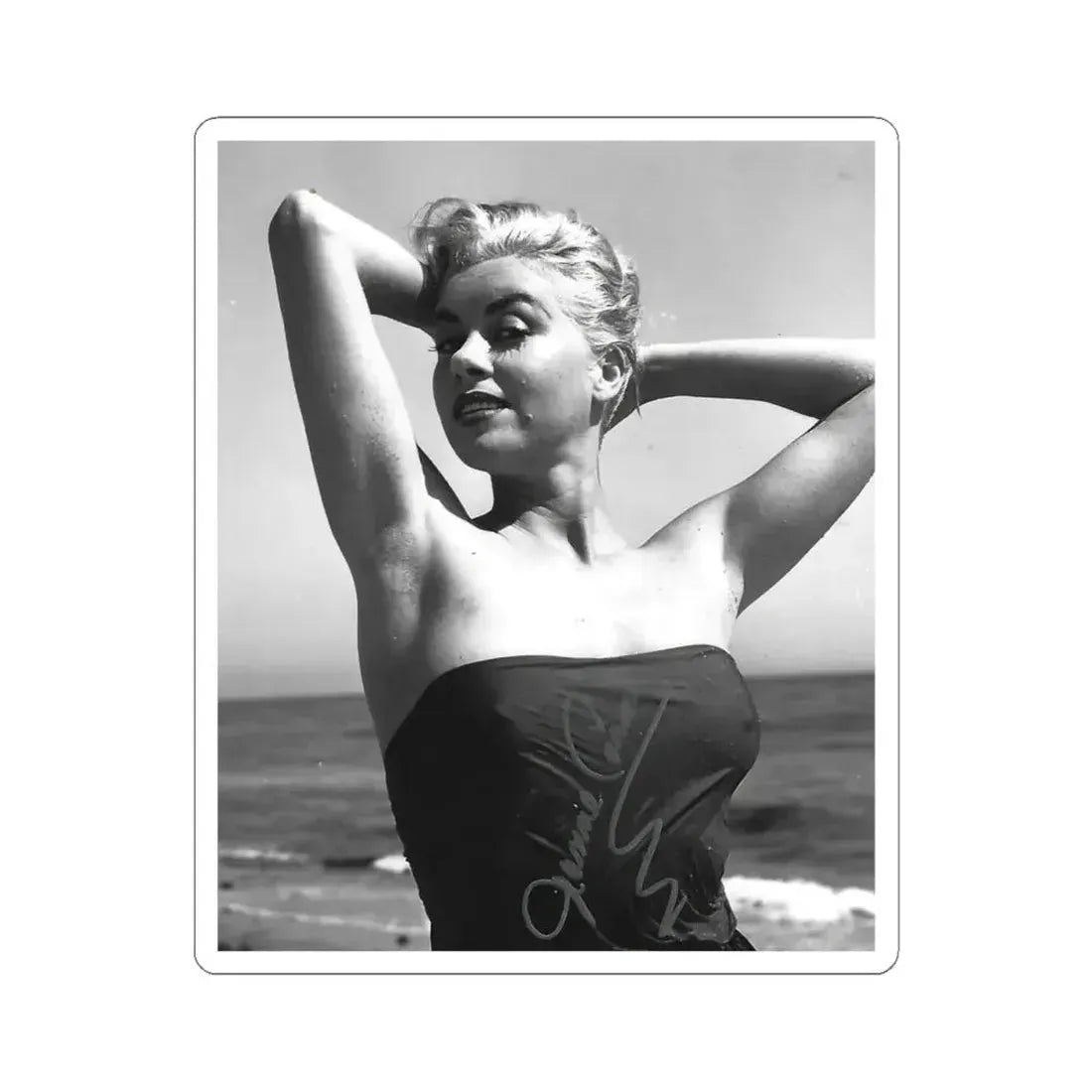 Jeanne Carmen #106 (Vintage Female Icon) STICKER Vinyl Kiss-Cut Decal 4 Inch White - The Sticker Space