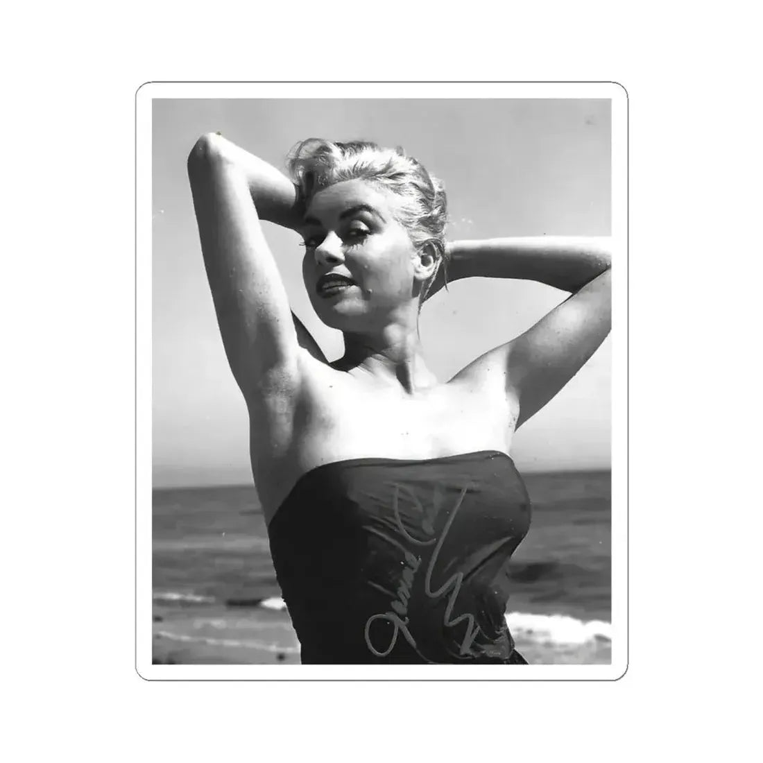 Jeanne Carmen #106 (Vintage Female Icon) STICKER Vinyl Kiss-Cut Decal 6 Inch White - The Sticker Space