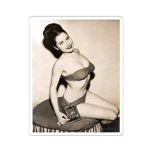 Jeanne Carmen #110 (Vintage Female Icon) STICKER Vinyl Kiss-Cut Decal 2 Inch White - The Sticker Space