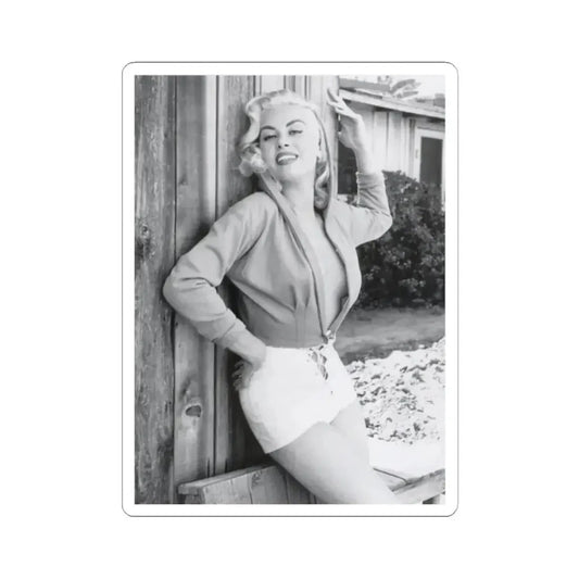 Jeanne Carmen #132 (Vintage Female Icon) STICKER Vinyl Kiss-Cut Decal 2 Inch White - The Sticker Space