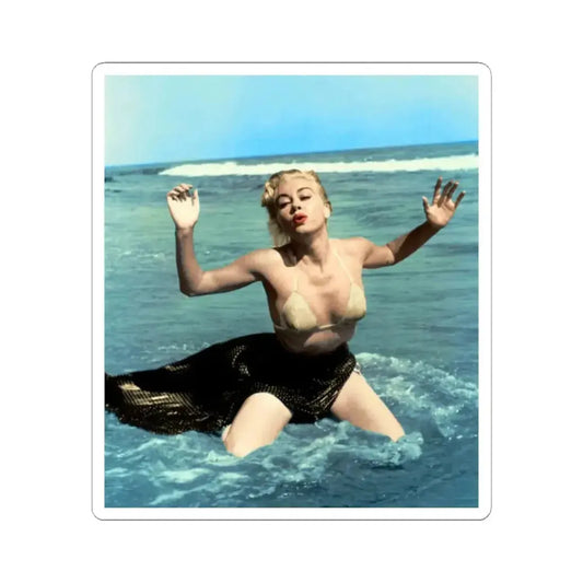 Jeanne Carmen #136 (Vintage Female Icon) STICKER Vinyl Kiss-Cut Decal 2 Inch White - The Sticker Space