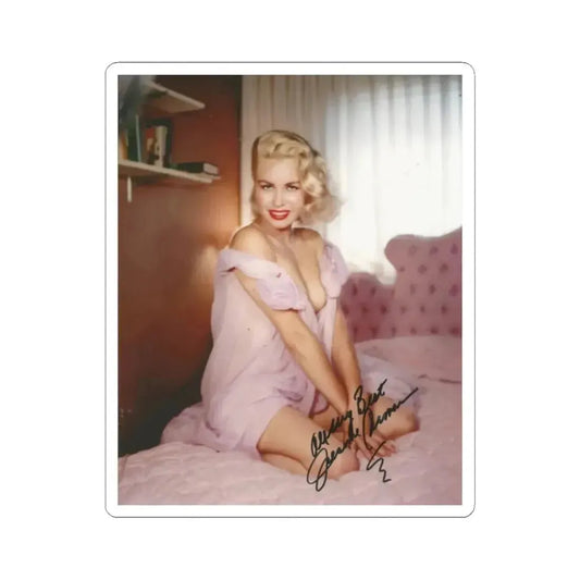 Jeanne Carmen #45 (Vintage Female Icon) STICKER Vinyl Kiss-Cut Decal 2 Inch White - The Sticker Space