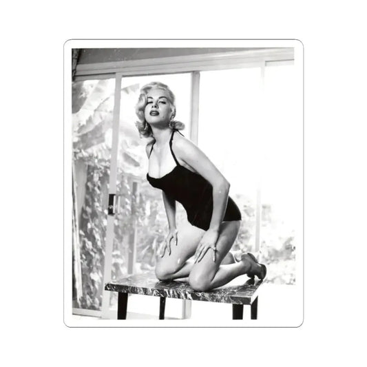 Jeanne Carmen #50 (Vintage Female Icon) STICKER Vinyl Kiss-Cut Decal 2 Inch White - The Sticker Space