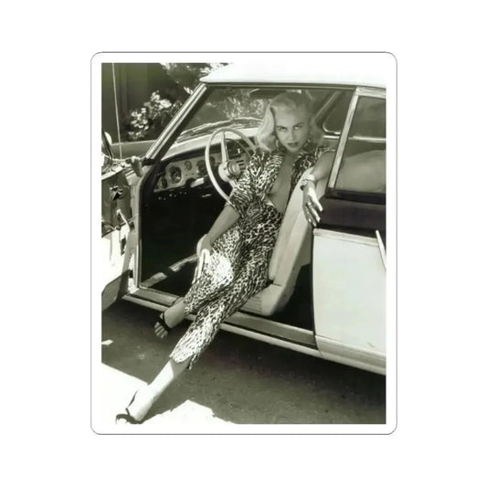 Jeanne Carmen #52 (Vintage Female Icon) STICKER Vinyl Kiss-Cut Decal 2 Inch White - The Sticker Space