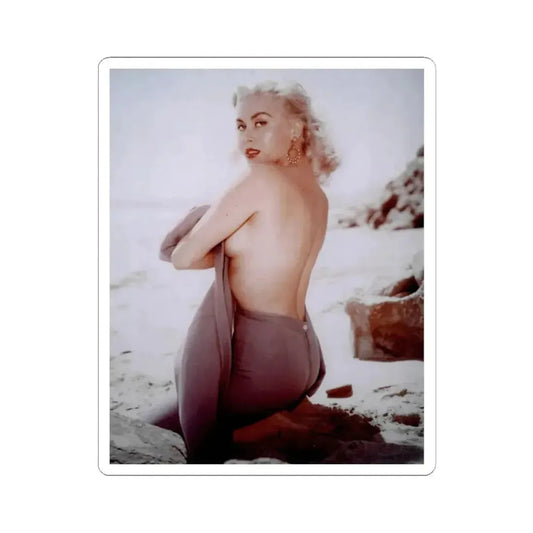 Jeanne Carmen #88 (Vintage Female Icon) STICKER Vinyl Kiss-Cut Decal 2 Inch White - The Sticker Space