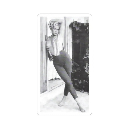 Jeanne Carmen #97 (Vintage Female Icon) STICKER Vinyl Kiss-Cut Decal 2 Inch White - The Sticker Space